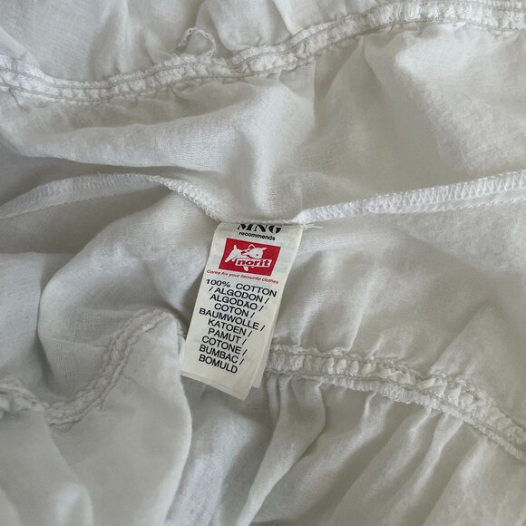 y2k light scrunch white blouse - Picture 4 of 5